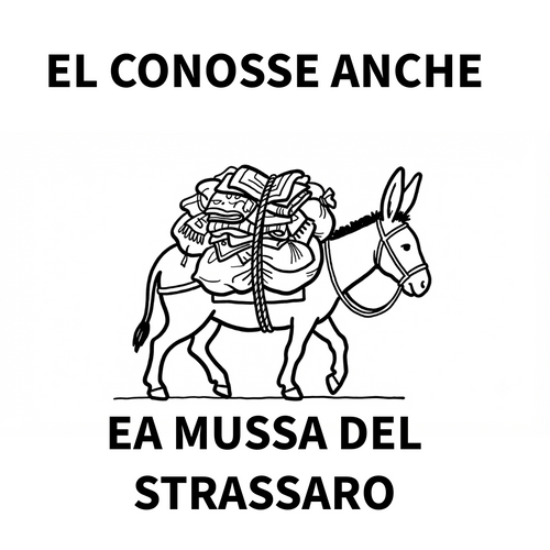 El conosse anca ea mussa del strassaro – Maglietta dialetto veneto | VenetoIndosso
