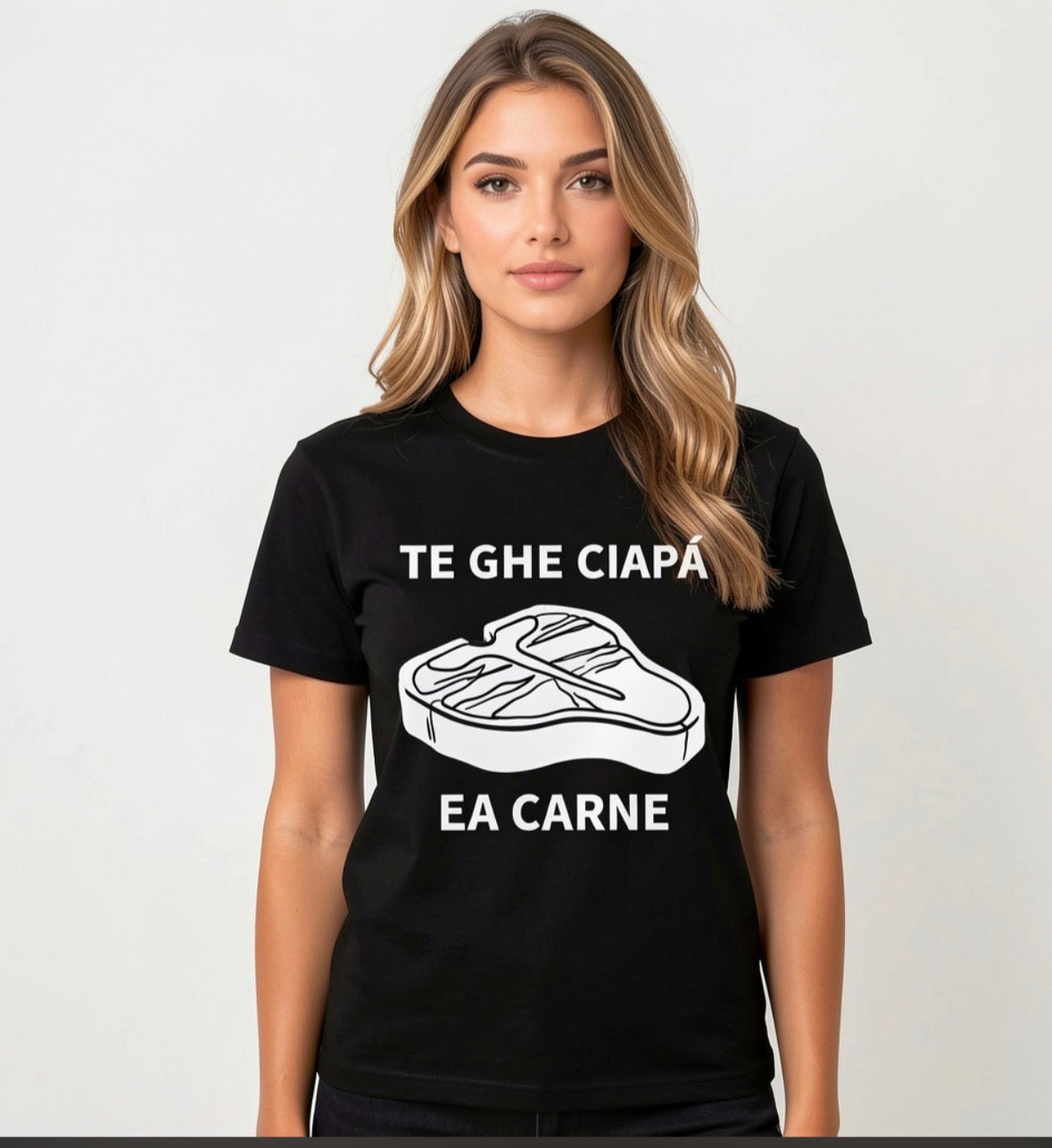 Te ghe ciapá ea carne – Maglietta dialetto veneto | VenetoIndosso