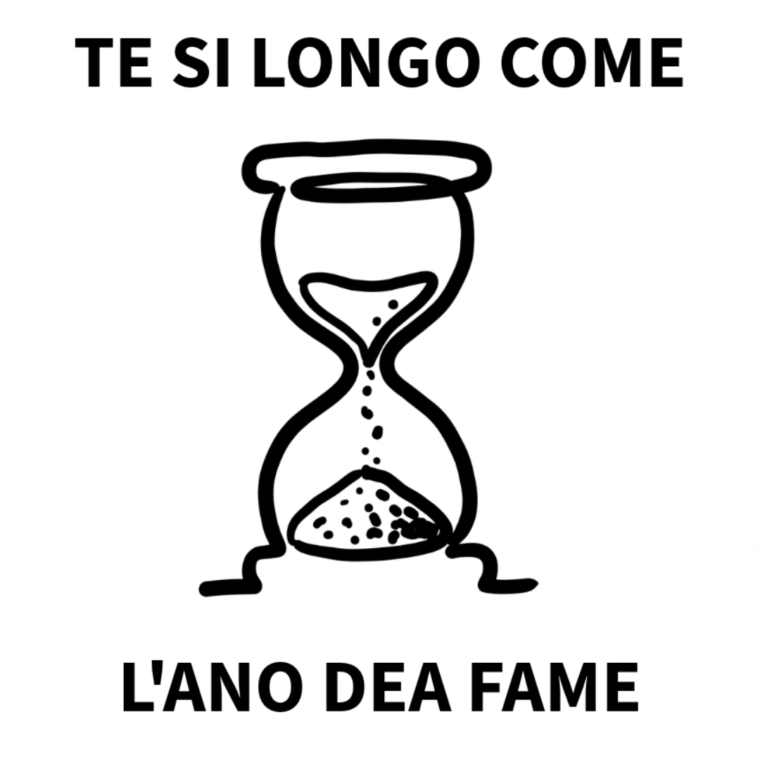 Te si longo come l'ano dea fame – Maglietta dialetto veneto | VenetoIndosso